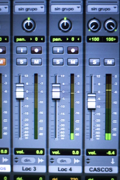 Звукозаписывающая студия — стоковое фото