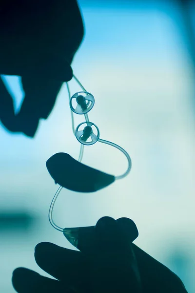Digitale Moderne Technologie Für Gehörlose Mikro Hörgeräte — Stockfoto