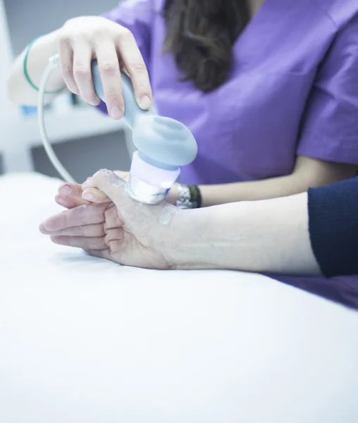 Muskelskader stamme smerter fysioterapi behandling klinik - Stock-foto