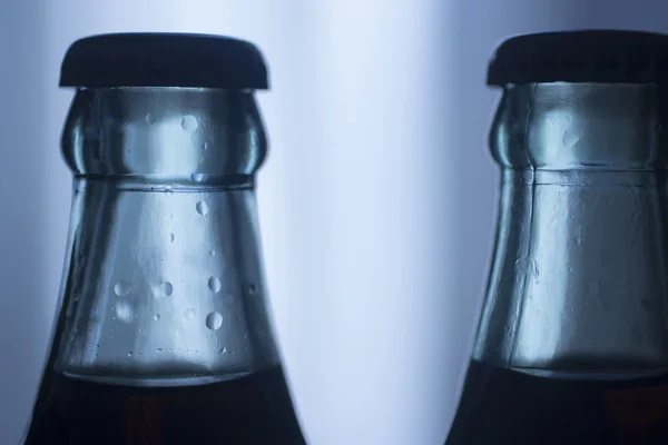 Botella de refresco de cola de vidrio de soda carbonatada — Foto de Stock