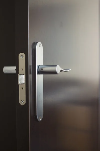 Designer metal domestic room door knob handle — Stock Photo, Image