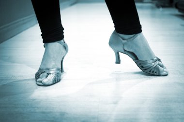 Shoes feet legs female ballroom dance teacher dancer clipart