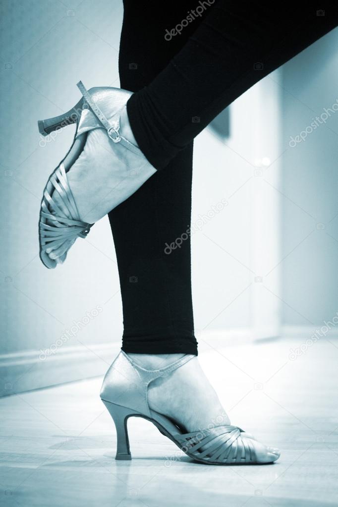 Shoes feet legs female ballroom dance teacher dancer