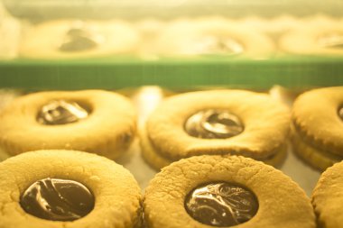 Italian traditional cakes desserts in restaurant cafe