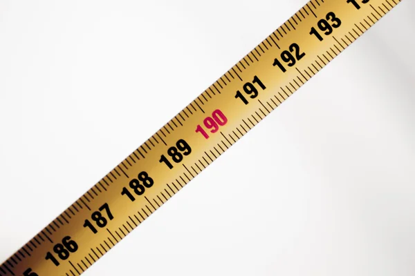 측정 테이프 눈금자 cm 번호 190 — 스톡 사진