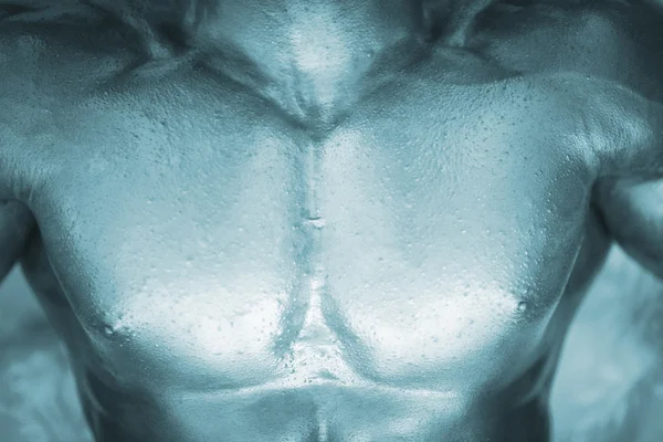 Αρσενικό bodybuilder μυώδης άνδρας — Φωτογραφία Αρχείου