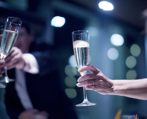 Ślubu recepcji małżeństwa stron szampana — Zdjęcie stockowe