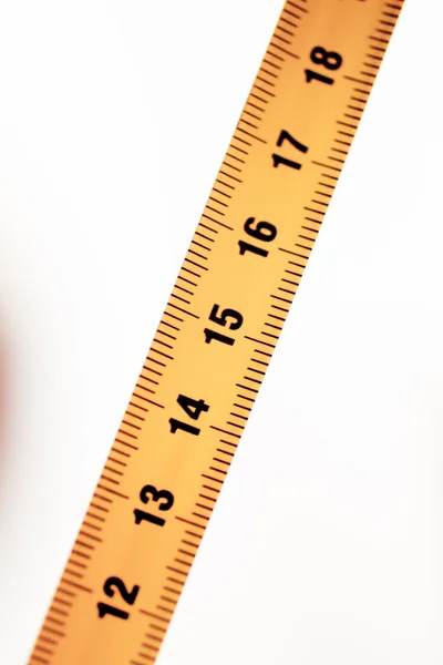 Maßband Lineal cm Zahlen 13 14 — Stockfoto