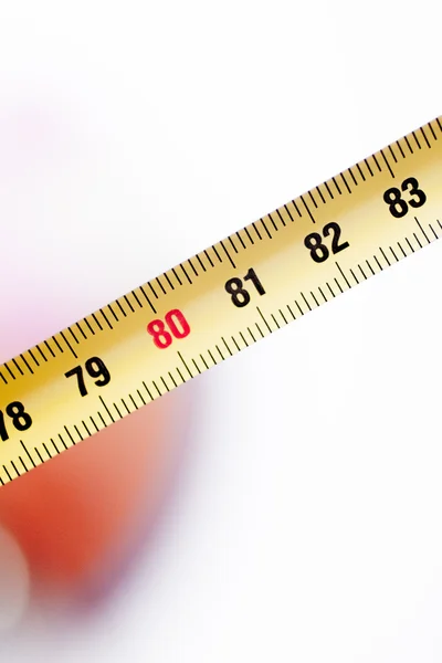 Measuring tape ruler cm numbers 80 — Stock Photo, Image