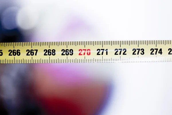 Measuring tape ruler cm numbers — Stock Photo, Image