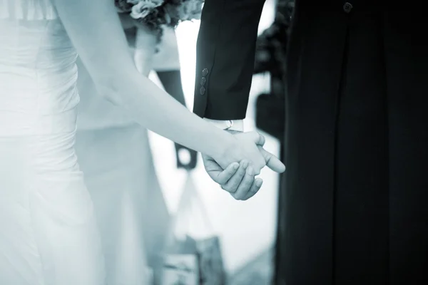 Wedding bride and groom in marriage — Stock Photo, Image