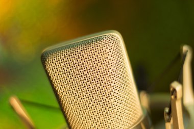 Vokal stüdyo ses mikrofon kayıt ses