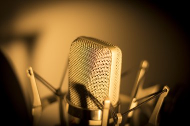 Vokal stüdyo ses mikrofon kayıt ses