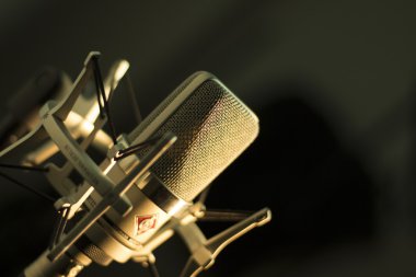 Vokal stüdyo ses mikrofon kayıt ses
