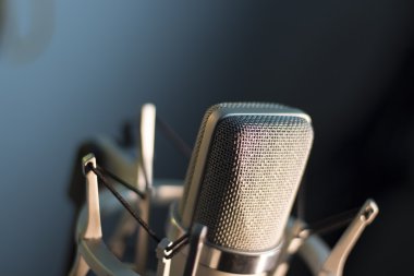 Vokal stüdyo ses mikrofon kayıt ses
