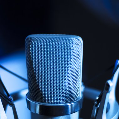 Vokal stüdyo ses mikrofon kayıt ses