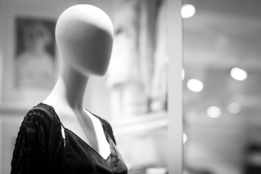 Dükkanı kukla moda giyim mağaza vitrin mankeni