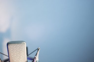 Vokal stüdyo ses mikrofon kayıt ses