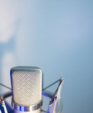 Vokal stüdyo ses mikrofon kayıt ses