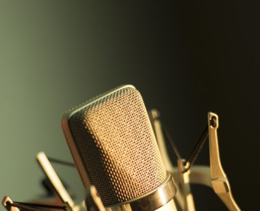 Audio recording vocal studio voice microphone clipart