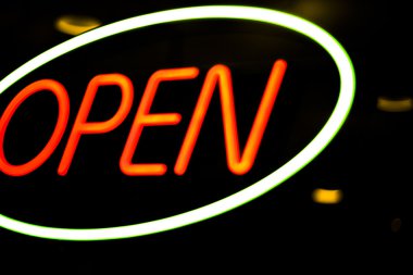 Neon shop açık mağaza kayıt