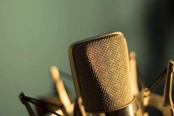 Audio-opname vocal studio stem microfoon — Stockfoto