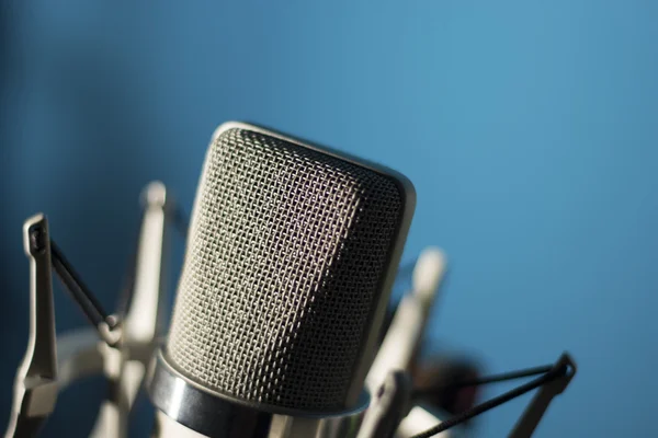 Gravação de áudio microfone de voz estúdio vocal — Fotografia de Stock