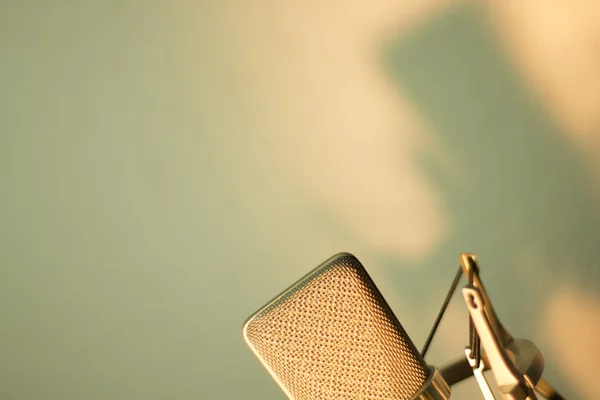 Gravação de áudio microfone de voz estúdio vocal — Fotografia de Stock
