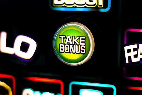 One arm bandit slot machine in casino — Stock Photo, Image