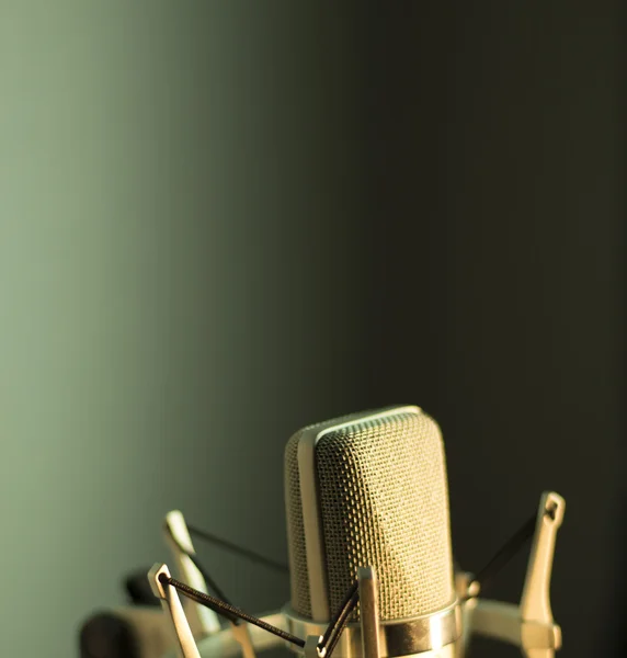 Hangfelvétel ének hang stúdiómikrofon — Stock Fotó