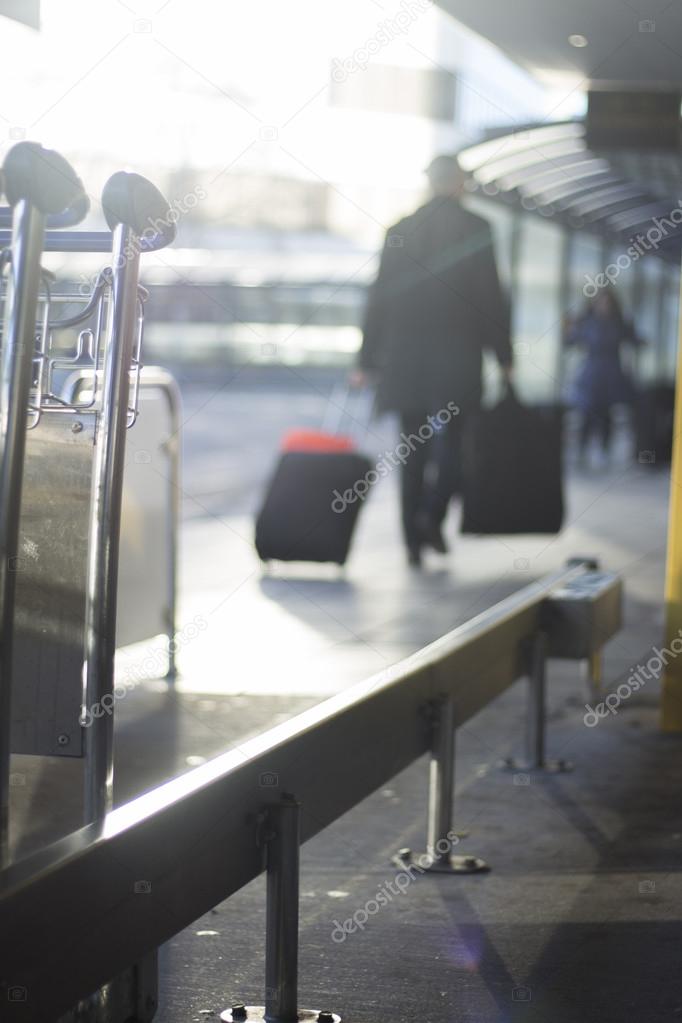 Airport luggage trolleys for baggage