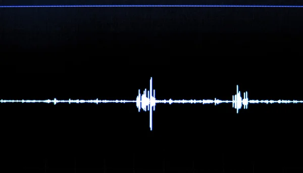 Звуковая волна звукозаписи — стоковое фото