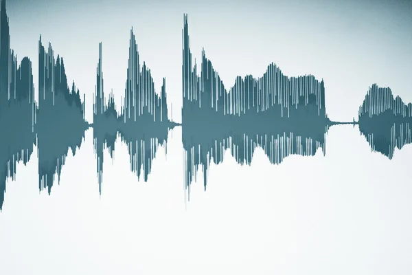 Estúdio de áudio gravação de voz onda de som — Fotografia de Stock