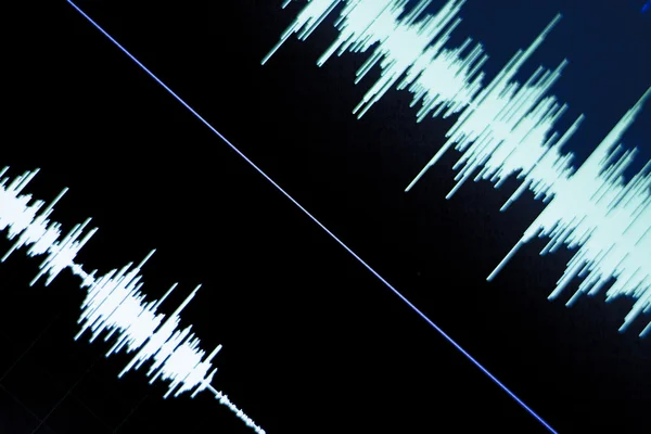 Audio studio voice recording sound wave — Stock Photo, Image