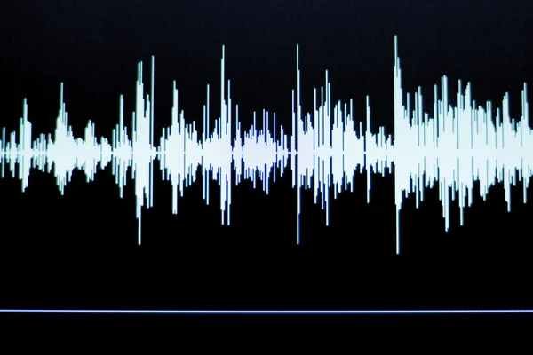 Audio studio registrazione vocale onda sonora — Foto Stock