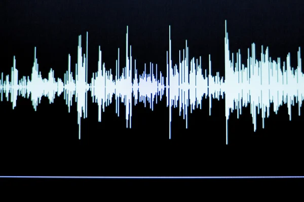 오디오 스튜디오 음성 녹음 사운드 웨이브 — 스톡 사진