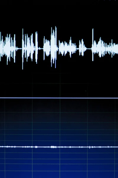 Estudio de audio grabación de voz onda de sonido — Foto de Stock