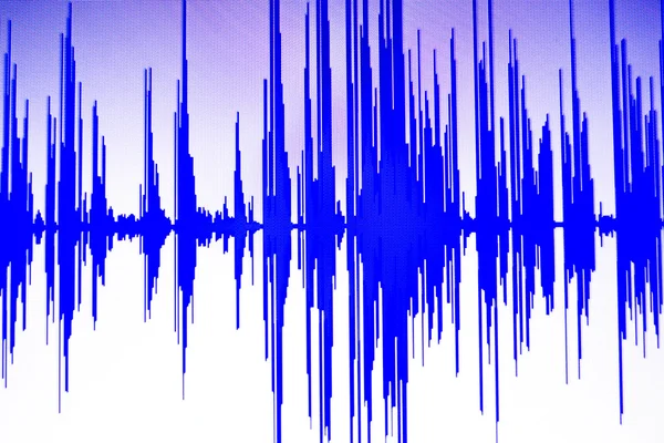 Estúdio de áudio gravação de voz onda de som — Fotografia de Stock