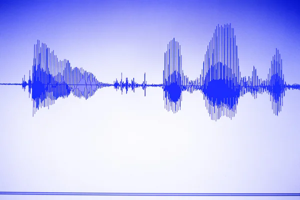 Estudio de audio grabación de voz onda de sonido —  Fotos de Stock