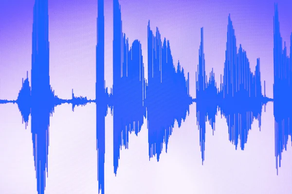 Audio studio registrazione vocale onda sonora — Foto Stock