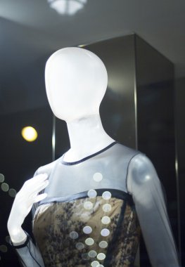 Kadın giyim moda mağaza vitrin mankeni