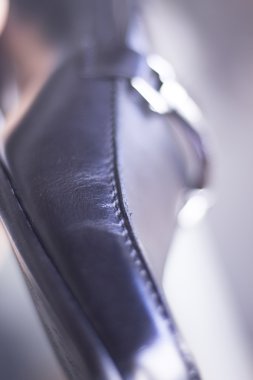 Erkek resmi siyah deri ayakkabı