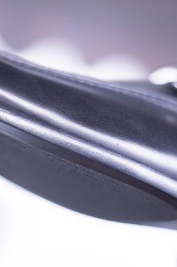 Erkek resmi siyah deri ayakkabı