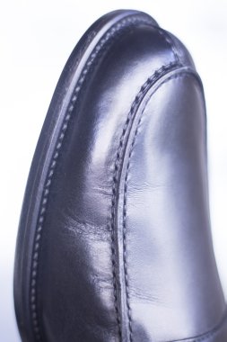 Erkek resmi siyah deri ayakkabı