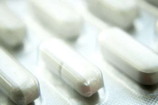 Рецепт лекарства таблетки пузырь пакет — стоковое фото