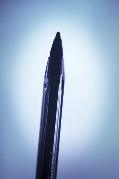 Penna biro usa e getta in plastica — Foto Stock