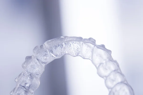 Retenedores de dientes alineadores dentales soporte invisible — Foto de Stock