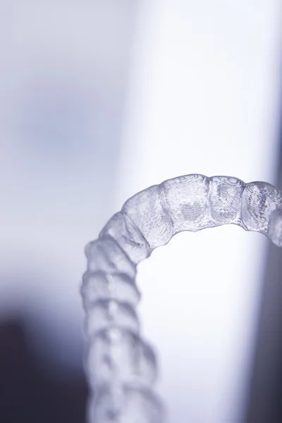 Dental aligner dentes retentores cinta invisível — Fotografia de Stock