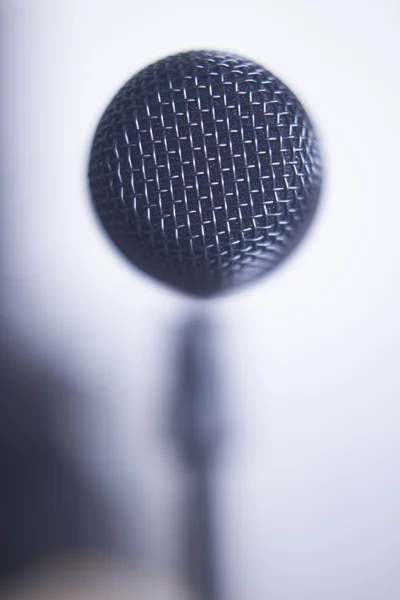 Professional voice microphone on stand — Stock Photo, Image