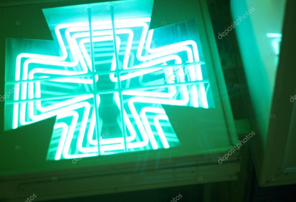 Pharmacy neon light chemists sign